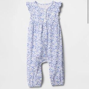 Baby Girl Romper with Ruffle Sleeves